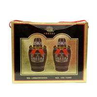 山西特产 45°十年小双坛汾酒225ml*2*6组整箱装 婚庆酒 婚宴酒 喜庆酒