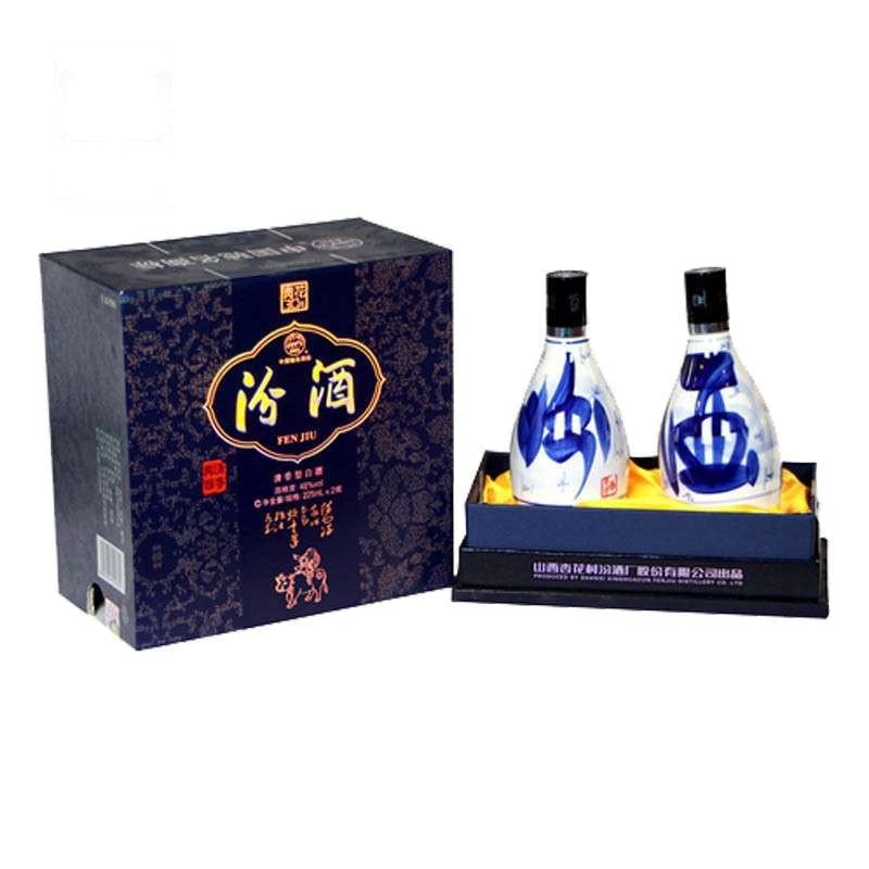 山西特产 48°三十年双青花汾酒225ml*2*6组整箱装 婚庆酒 婚宴酒 喜庆酒