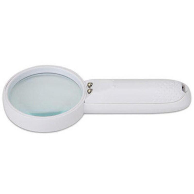 得力9098放大镜 LED灯 直径65mm 3.5倍放大镜 视野宽阔