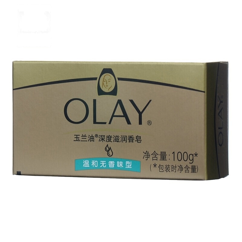 玉兰油（OLAY） 深度滋润香皂 洁面皂 沐浴皂（无香温和型）100g