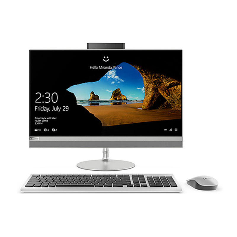 联想(Lenovo)AIO520-24 23.8英寸致美一体机(I3-7020U 4G 1T 2G独显 w10 银色)