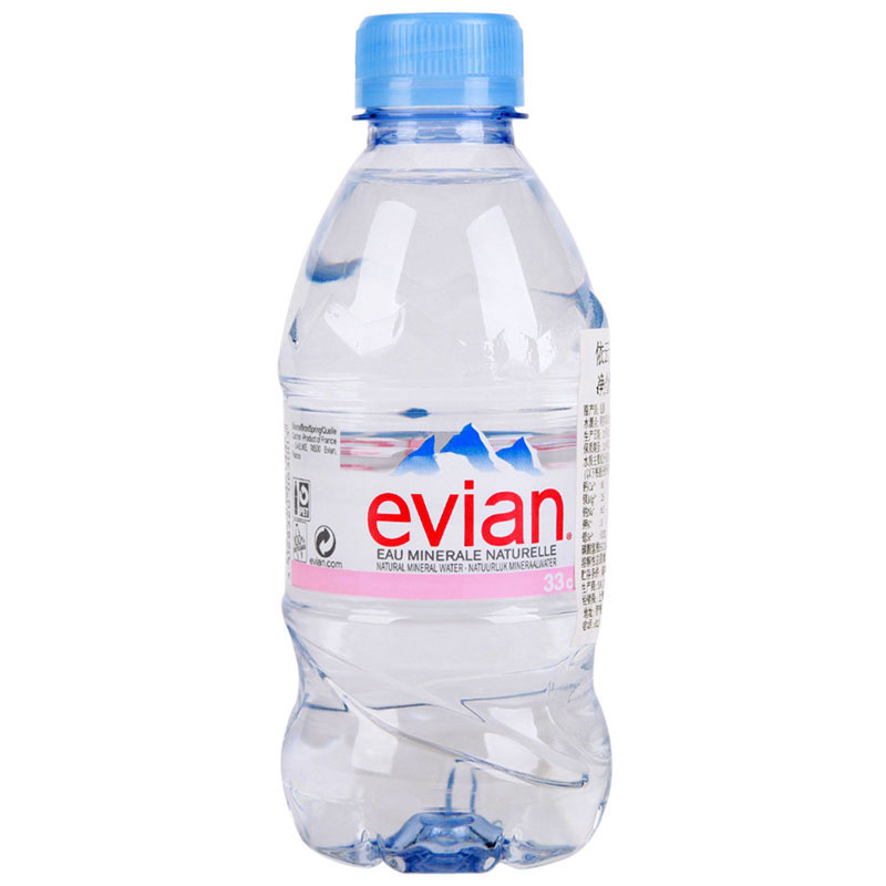 依云（Evian） 天然矿泉水 330ml*24瓶 小瓶装 法国进口