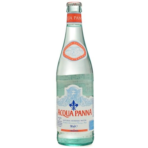 普娜 Acqua Panna 天然矿泉水 500ml*24瓶 玻璃瓶 意大利进口