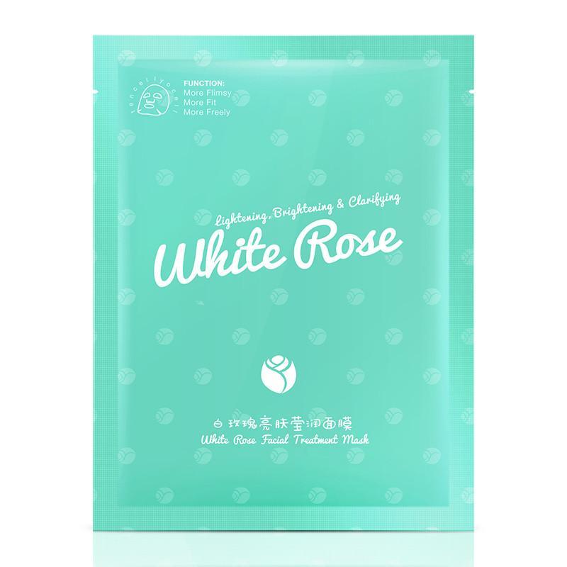 美丽加芬 玫瑰亮肤莹润面膜*10 补水保湿滋润提亮肤色蚕丝面膜