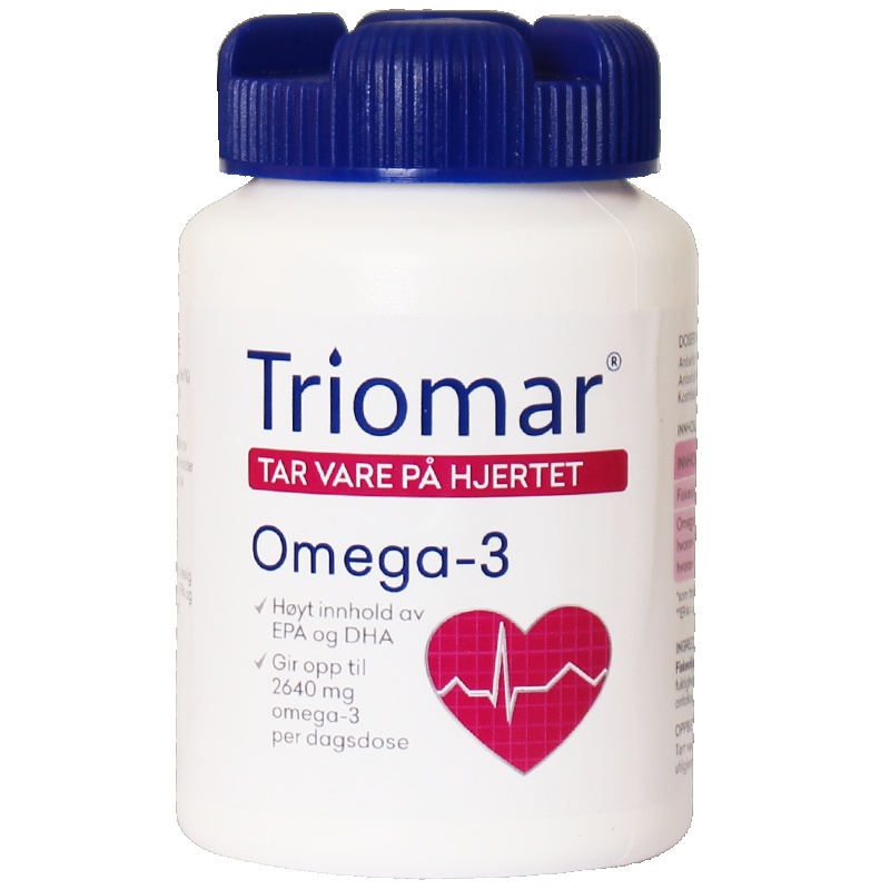 triomar挪威进口深海心血管鱼油鱼油软胶囊dha成人 dha软化血管 80粒