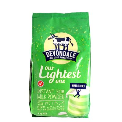 德运Devondale高钙脱脂成人奶粉1kg*1袋装 中老年成人儿童学生奶粉 澳洲进口