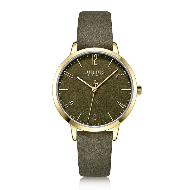 0评价聚利时手表女学生韩版简约潮流小清新璀璨双层面石英表ja-111