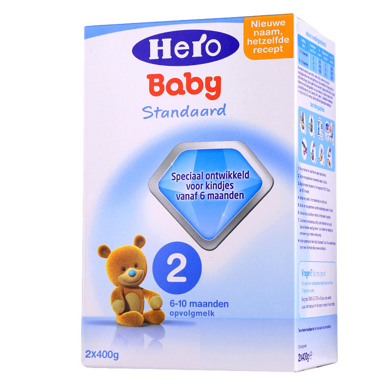 原装进口荷兰本土原装进口美素天赋力hero baby婴幼儿配方奶粉 2段 适合6-9月;9-12月 800g每盒