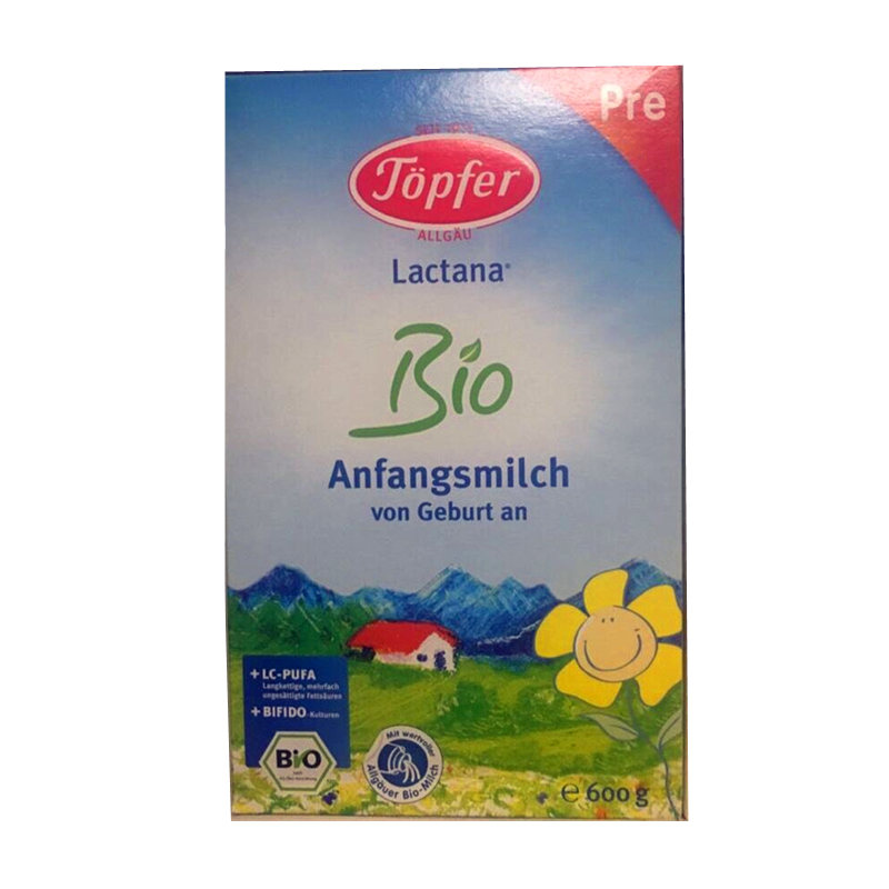 [免邮包税德国直邮4盒]德国原装特福芬TOPFER奶粉 pre段(0-6个月)600g