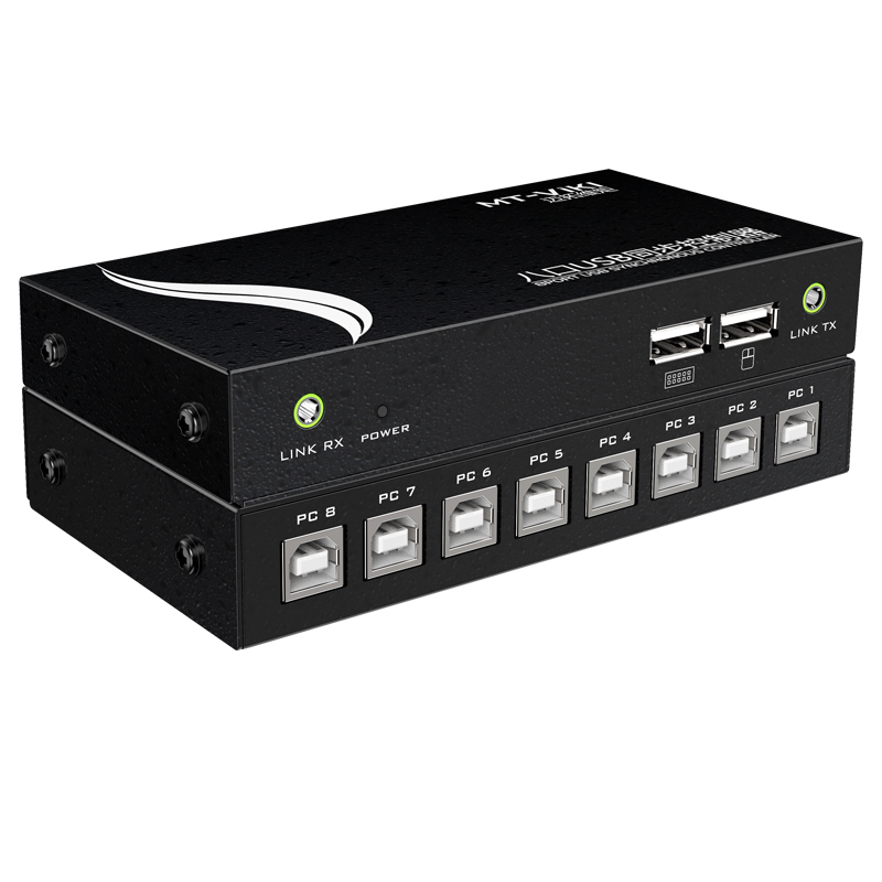 电脑手机同步器 dnf地下城 魔兽世界 逆水寒 8口搬砖多开键鼠1控8 防