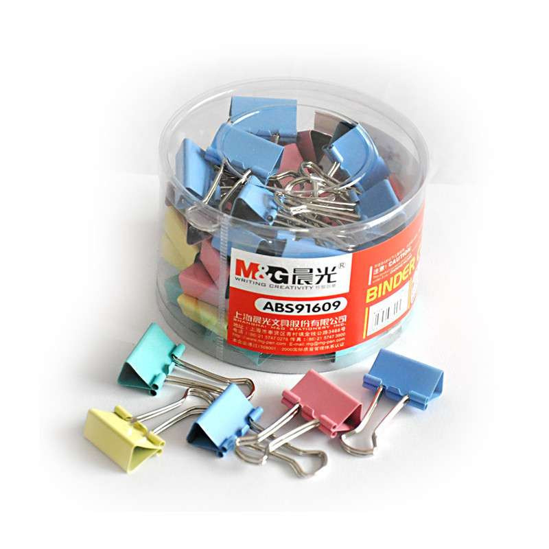 晨光 25MM彩色长尾夹 ABS91609 盒装