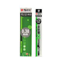 晨光香味针管中性替芯MG133 黑色0.38mm 盒装20支