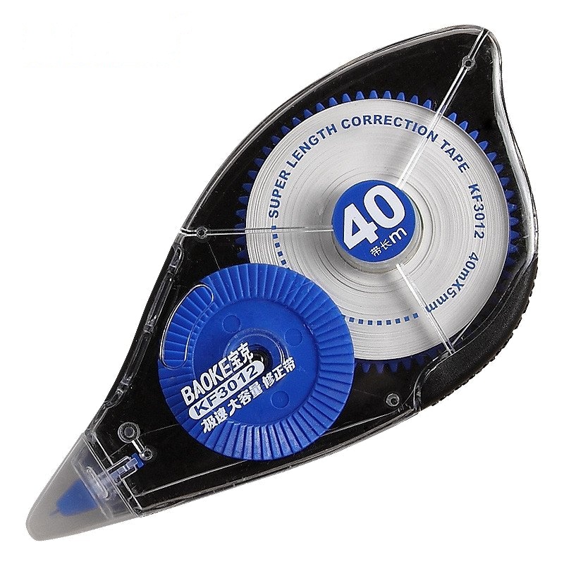 宝克 KF3012 大容量修正带 办公用品 学生用品 外观随机 长40m 宽5mm