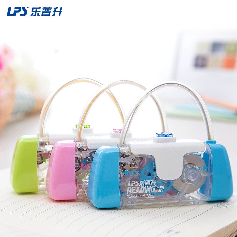 乐普升8米9980创意修正带 带LED灯功能型涂改带日韩学生改正带修改带