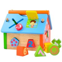 木歌多功能智力屋 宝宝婴儿童几何形状数字配对智力屋盒益智力早教认知玩具1-3周岁