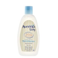 美国进口 Aveeno艾维诺天然燕麦婴幼儿宝宝无泪洗发沐浴露二合一236ml