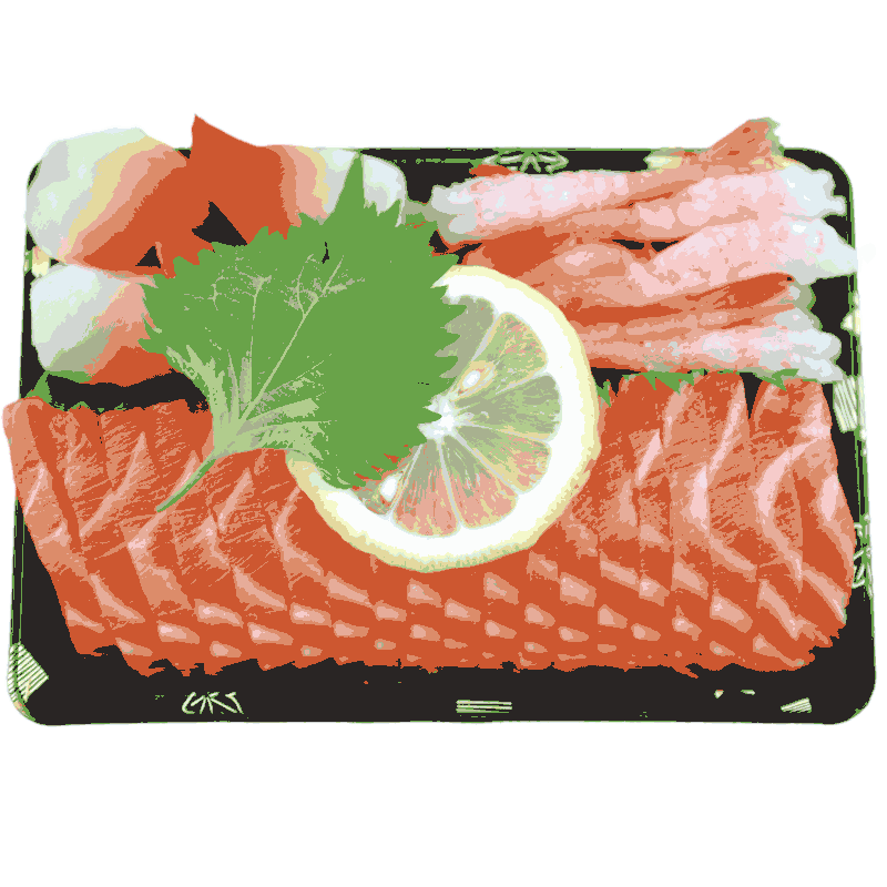 怡鲜来 丹麦进口冰鲜三文鱼刺身拼盘300g 日式刺身3款 新鲜生鱼片 北极甜虾刺身套餐 海鲜水产