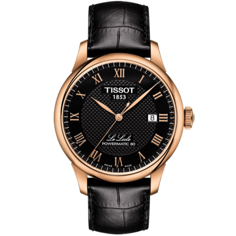 天梭(TISSOT)瑞士品牌手表机械表男力洛克系列时尚男士休闲商务正装手表全自动机械男表女表钟表T41.1.483.33