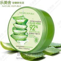 韩国Nature Republic自然乐园 纳益其尔芦荟舒缓保湿凝胶 芦荟胶1只装300ml 密集补水战痘修护补水