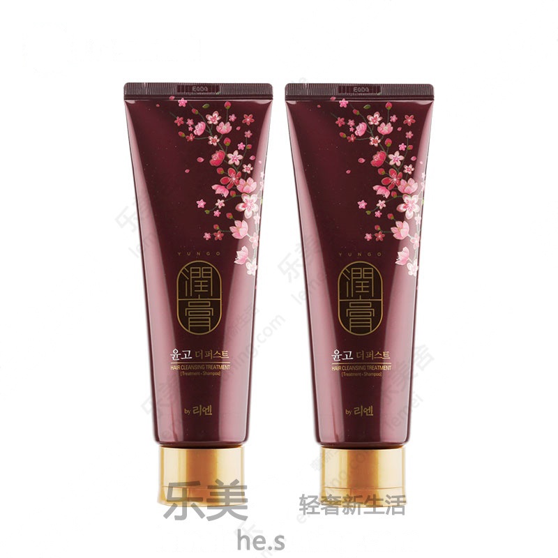韩国LG ReEn/睿嫣润膏 无硅油二合一洗发护发素250ml*2支套装白色 滋润