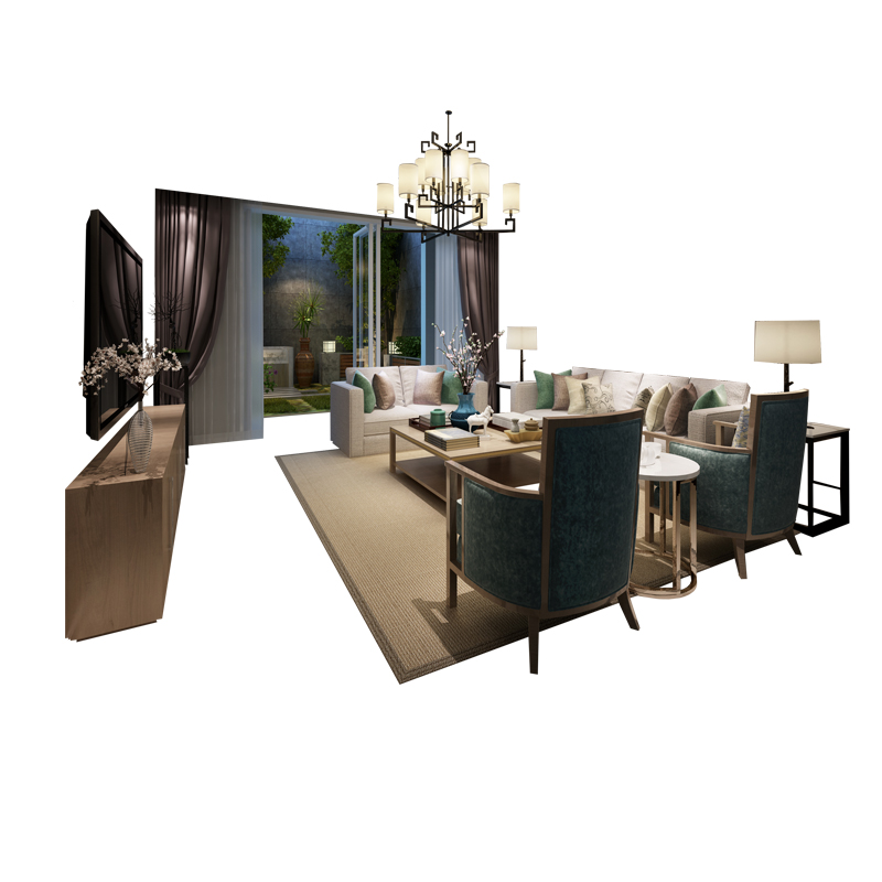 轻舟装饰北京家装公司/室内设计全案装修/主材施工效果图/平层复式别墅加建全包装修/中式混搭