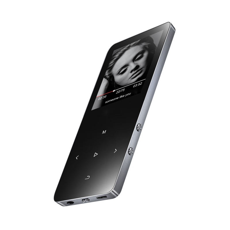 UnisCom x2 8G 银色蓝牙版 无损mp3音乐播放器外放有屏mp4触摸随身听 金属插卡 学生电子书小说 英语听力
