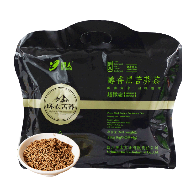 环太醇香超微态黑苦荞茶258克