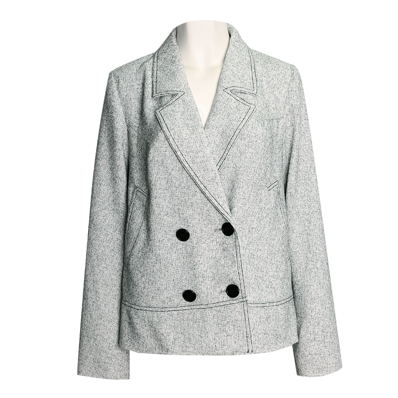 贝瑞英格气质名媛时尚西装领女春装2017新款潮韩版宽松短外套春季