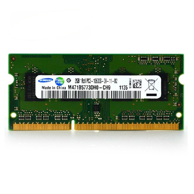 三星(SAMSUNG)原厂2G DDR3 1333笔记本内存条PC3-10600 兼容1066