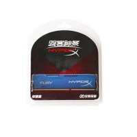 金士顿(Kingston)骇客神条 Fury系列 DDR3 1600 4GB台式机内存条(HX316C10F/4)蓝色