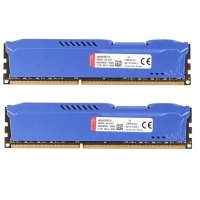 金士顿(Kingston) 骇客神条 Fury系列 DDR3 1600 16GB(8GBx2)台式机内存条蓝色