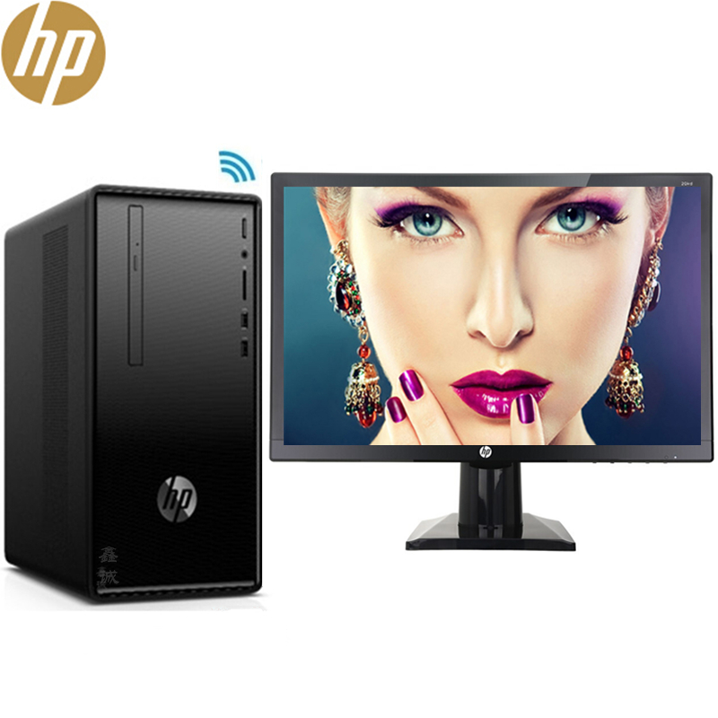 惠普/HP 小欧S01新款 G6400/16G/2T机械+256G SSD/Wifi/键鼠/Win10/带串口/pF122ecn 23.8英寸显示器电脑套机台式主机分体式电脑整机