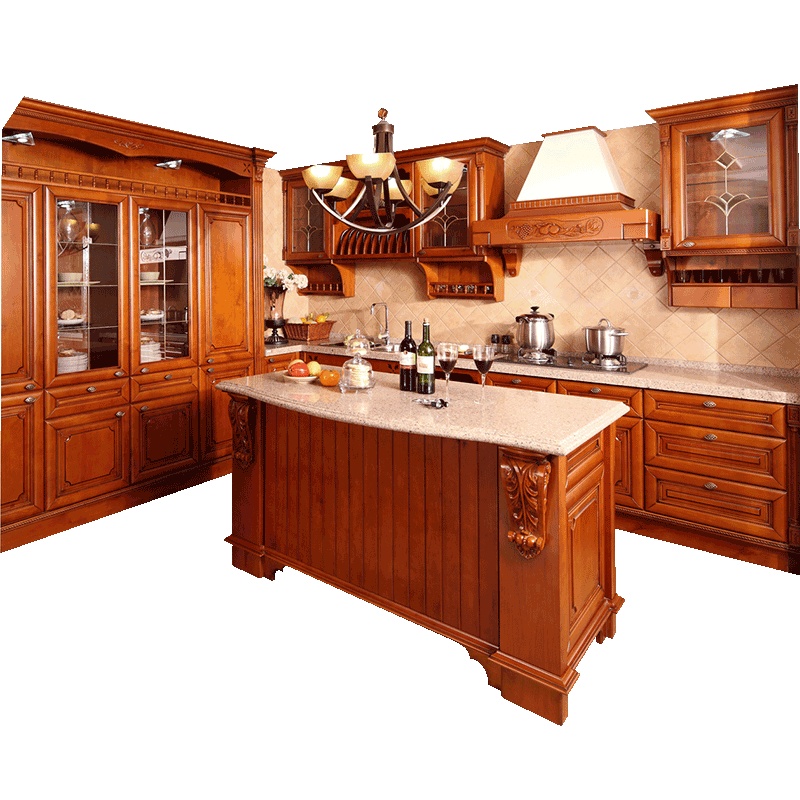 欧睿宇邦橱柜 整体橱柜厨房定制 实木环保门板 一延米地柜