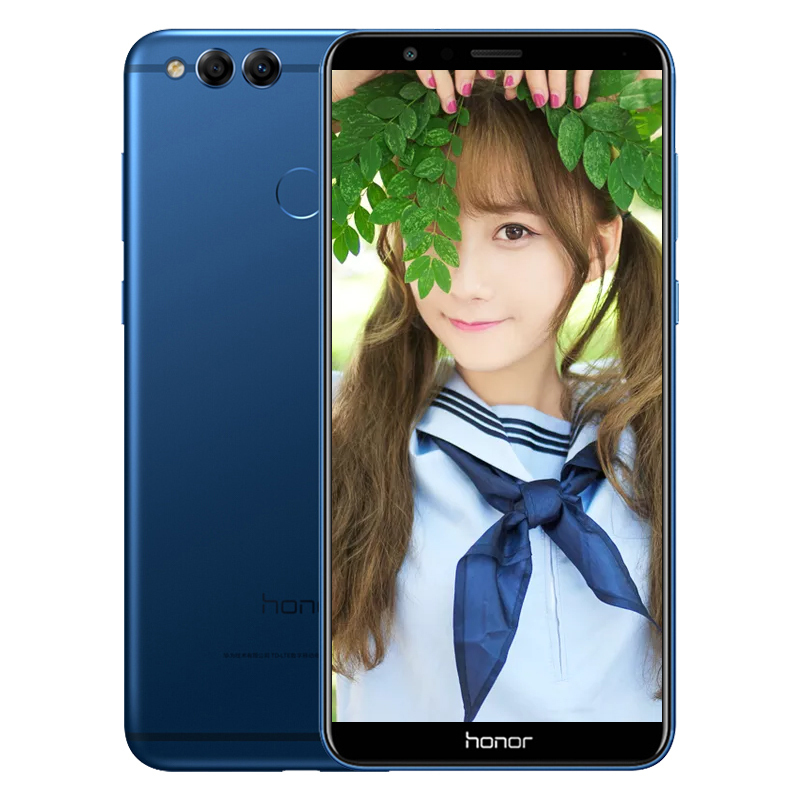 华为/荣耀(honor) 畅玩7X 标配版 全网通 4GB+32GB 极光蓝色 移动联通电信4G手机