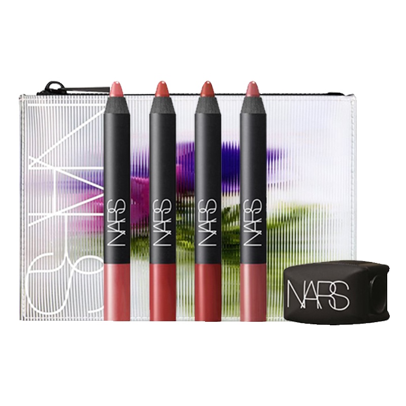 纳斯(NARS)粉映柔彩唇笔礼盒(迷雾花园化妆包+迷你时尚削笔器 ) 自然色系 其他