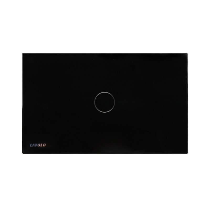 Livolo开关118触摸开关智能家居产品/长方形C8黑色触摸单控一开