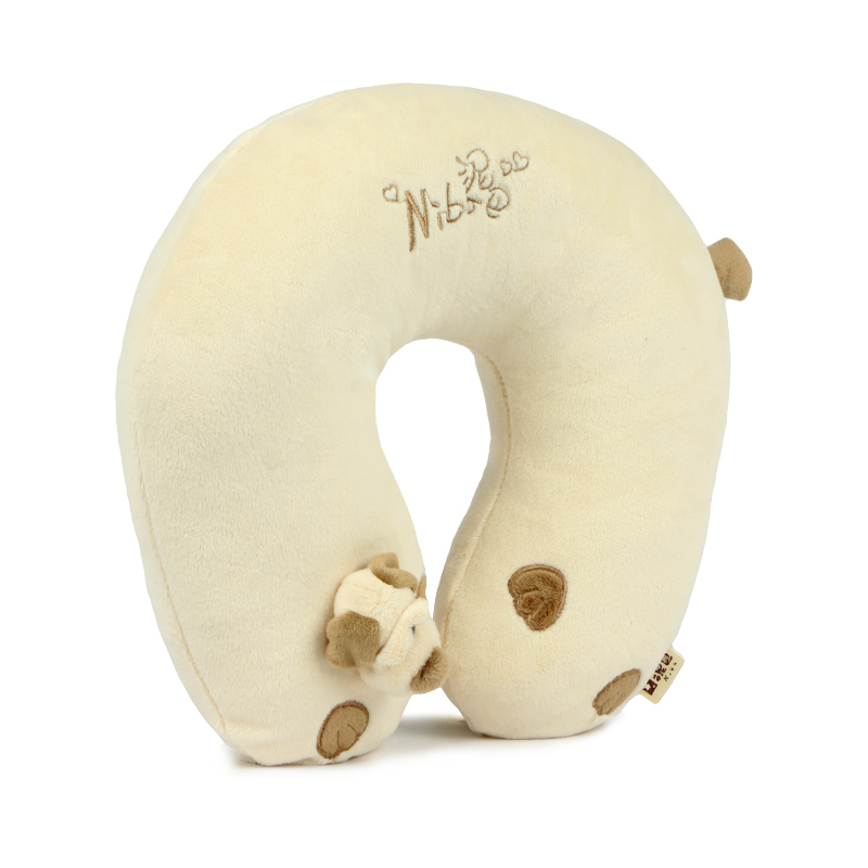 爱车屋泥巴卡通狗 汽车用U型枕头枕护颈枕 旅行枕靠枕脖枕午睡枕