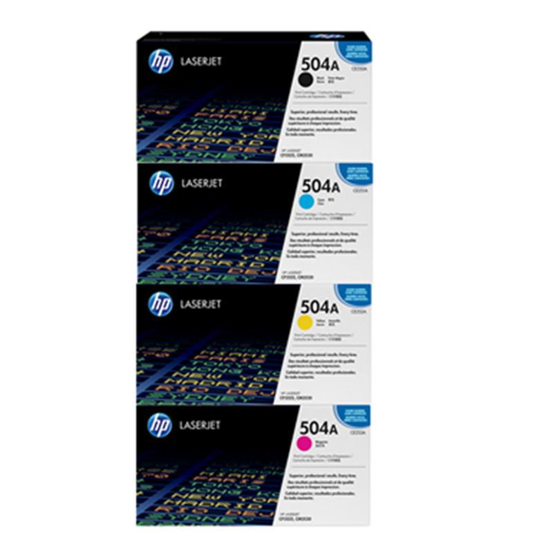 惠普（hp）504A原装硒鼓 四色套装（CE250A CE251A CE252A CE253A）