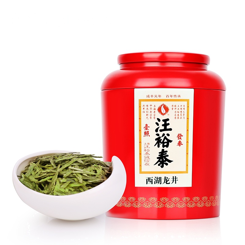 2019新茶上海汪裕泰 明前特级西湖龙井茶 75g 西湖龙乌产区 春茶绿茶茶叶红罐