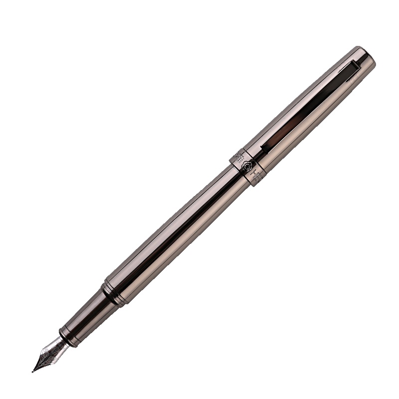 英雄(HERO)钢笔 2068铱金笔 墨水笔 商务笔 0.5mm 枪灰色