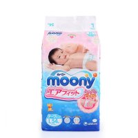 日本 尤妮佳纸尿裤 Moony 妈咪宝贝L54片超薄夏干爽透气尿不湿