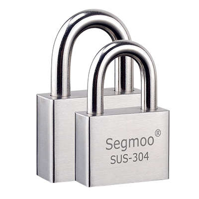 segmoo304不锈钢大门挂锁门锁防盗锁户外防水防锈不通开家用锁头