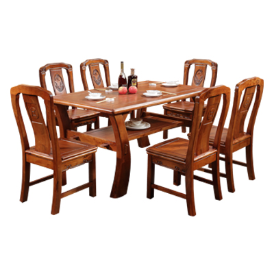 千喜凡品雅居 实木古典中式餐桌CZ03