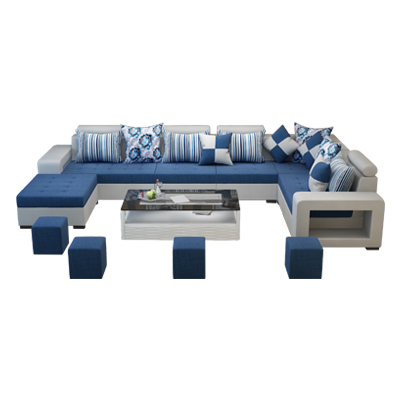 千喜凡品雅居 布艺沙发 客厅组合可拆洗 沙发 六件套