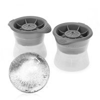 莱珍斯创意球形硅胶冰模DIY制冰模具冰球大冰球冰格一对价