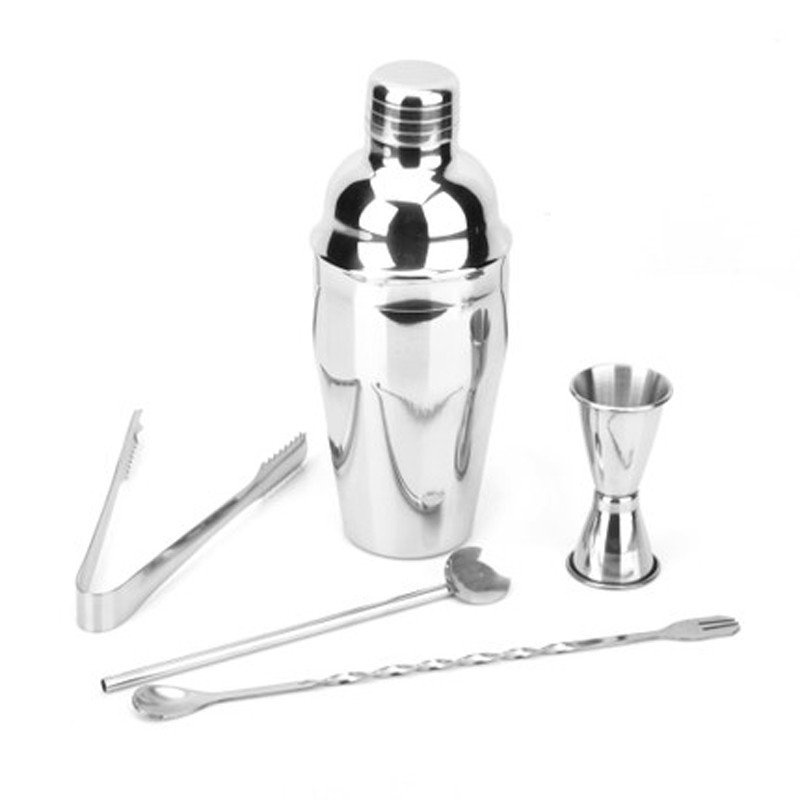 包邮550ml摇酒器套装不锈钢调酒器5件套调酒雪克杯鸡尾酒工具酒具