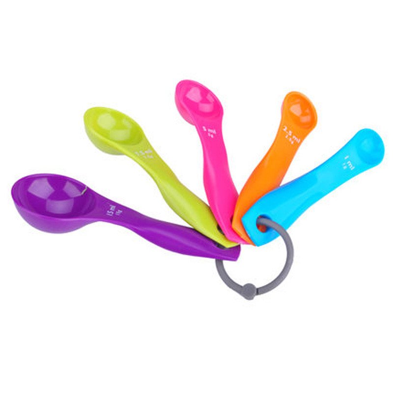 莱珍斯5件套彩色量勺烘焙需备精美彩色多件套量勺