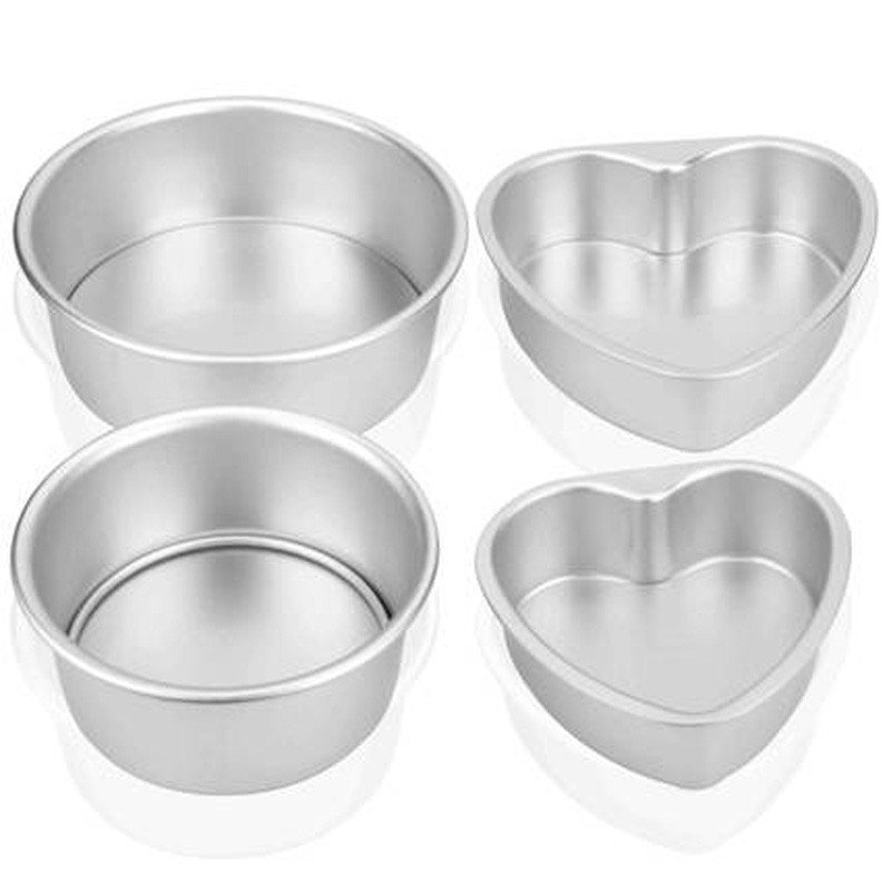 烘焙工具20.7CM心形8寸活底蛋糕模具活动蛋糕模烤箱模具