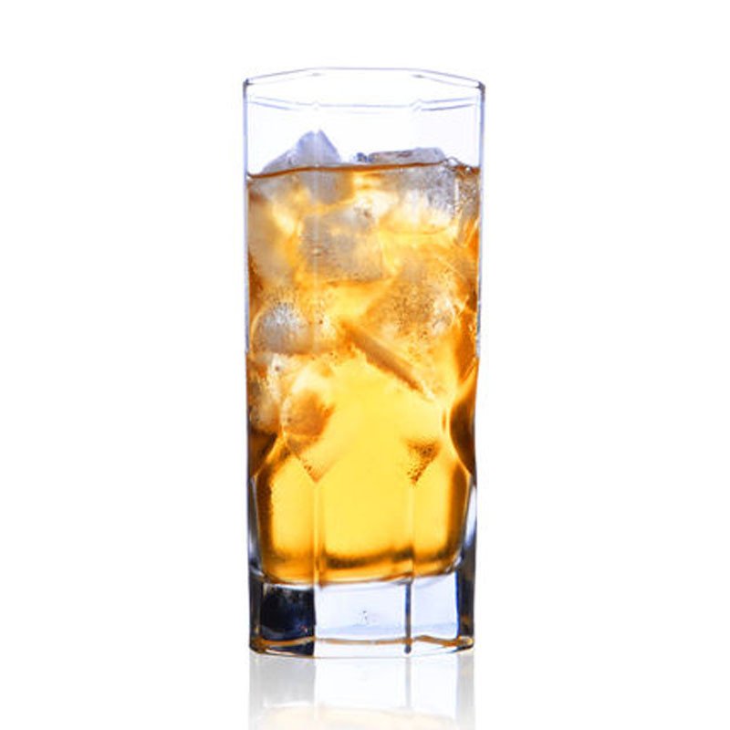 莱珍斯300毫升八角水立方水杯创意牛奶杯玻璃杯子水杯啤酒杯满6只包邮