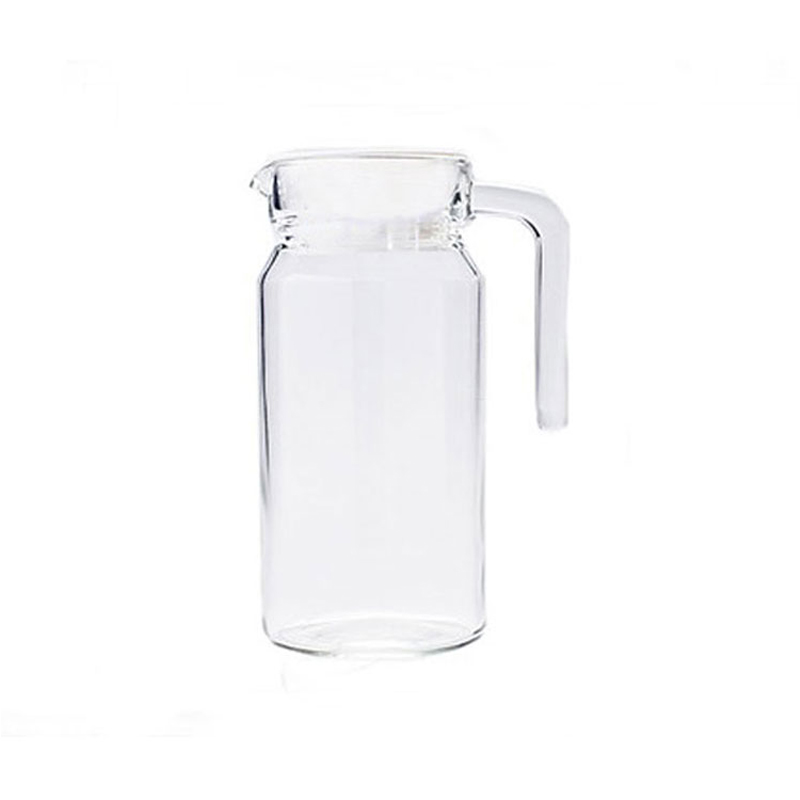 0.75L直身玻璃壶冷水壶凉水壶大水壶果汁壶圆形家用玻璃水壶扎壶